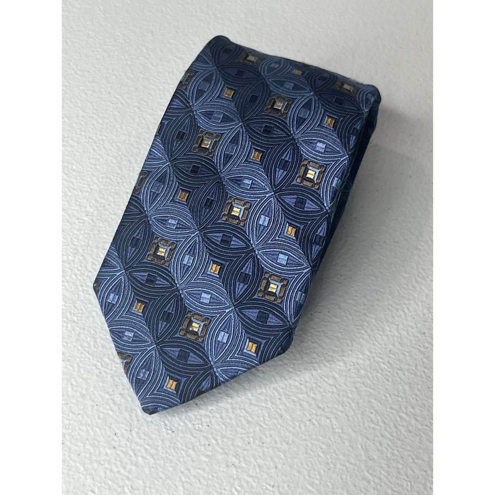 Robert‎ Talbott Silk Tie Best Of Class Blue Print 61"